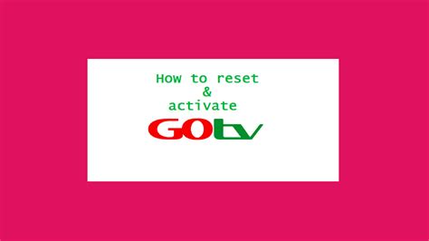 how to activate gotv online